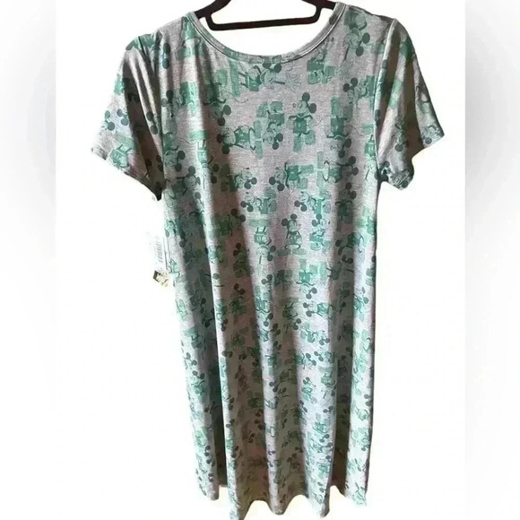 Lularoe small Mickey Mouse Disney CarlY dress NWT. Hi/lo hem& front‎ pocket - Picture 2 of 6